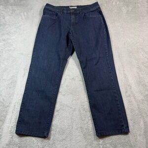 Travis Mathew Jeans Mens 32x27 Blue Dark Wash Straight Leg Stretch Denim Casual